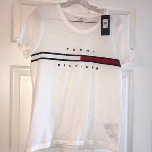 Tommy Hilfiger white scoop neck t-shirt